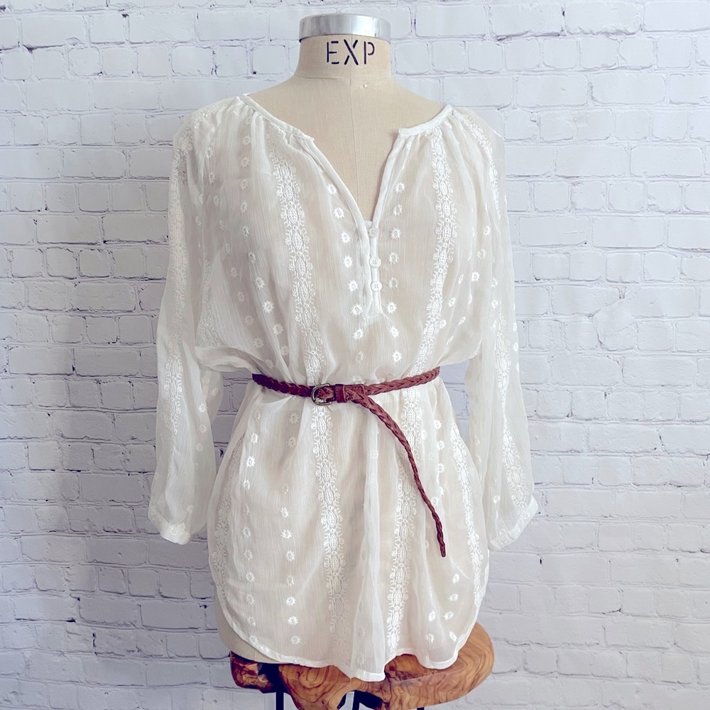 Chiffon beach cover up tunic